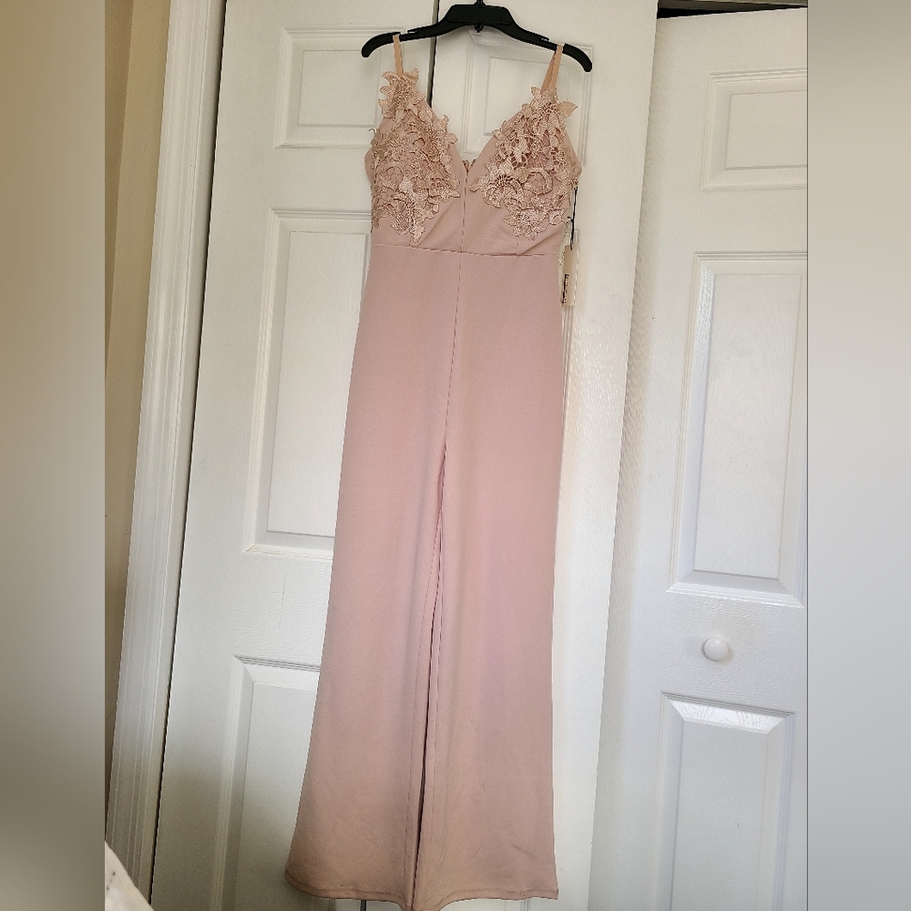NWT-Houte Monde- Blush Pink Jumpsuit-M